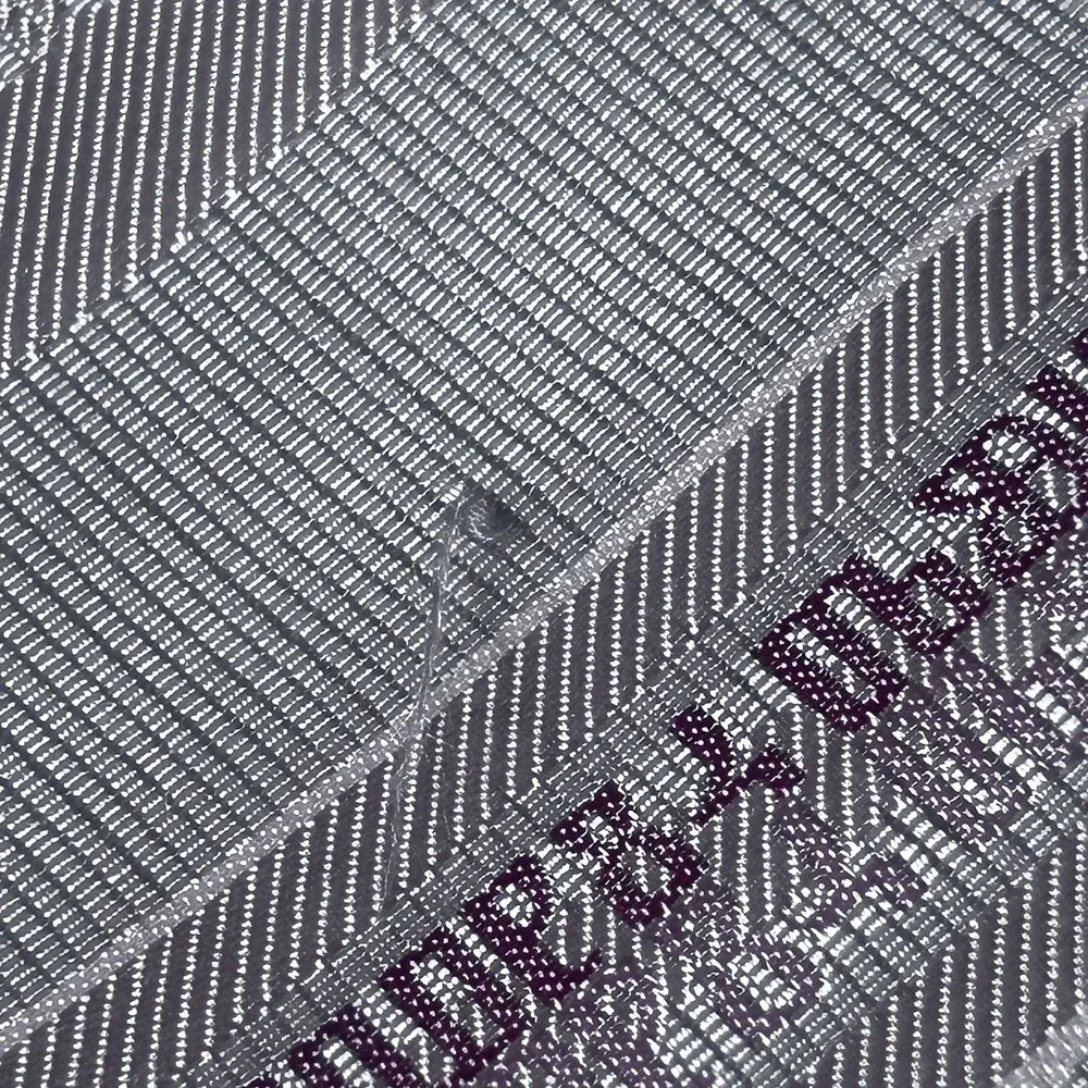 Croata Silk Tie Silver/pink/purple Stripe Hand finished Croatia Limited Edition